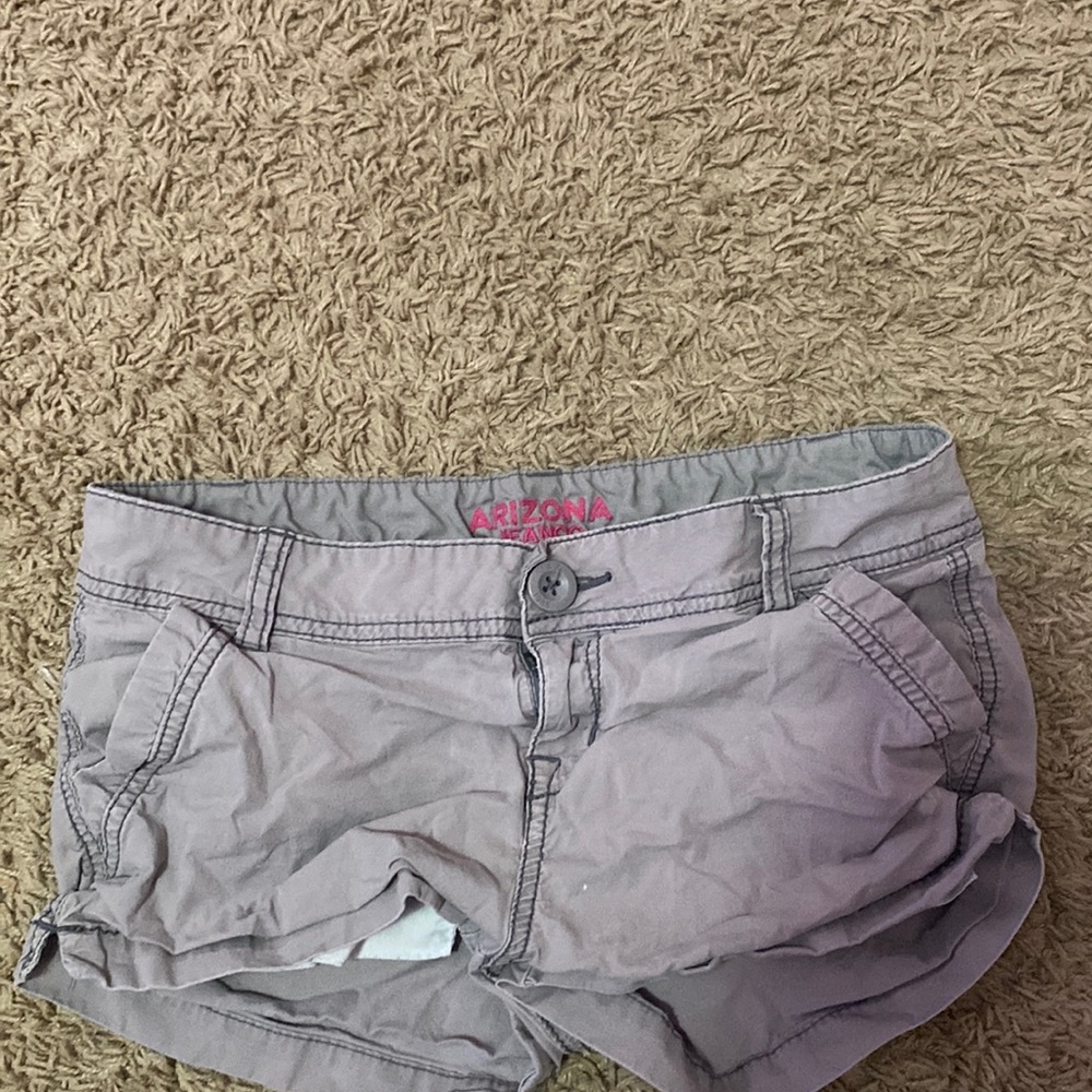Grey jean shorts